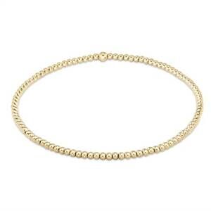 NEW ENEWTON women's classic 2.5mm bead bracelet in gold